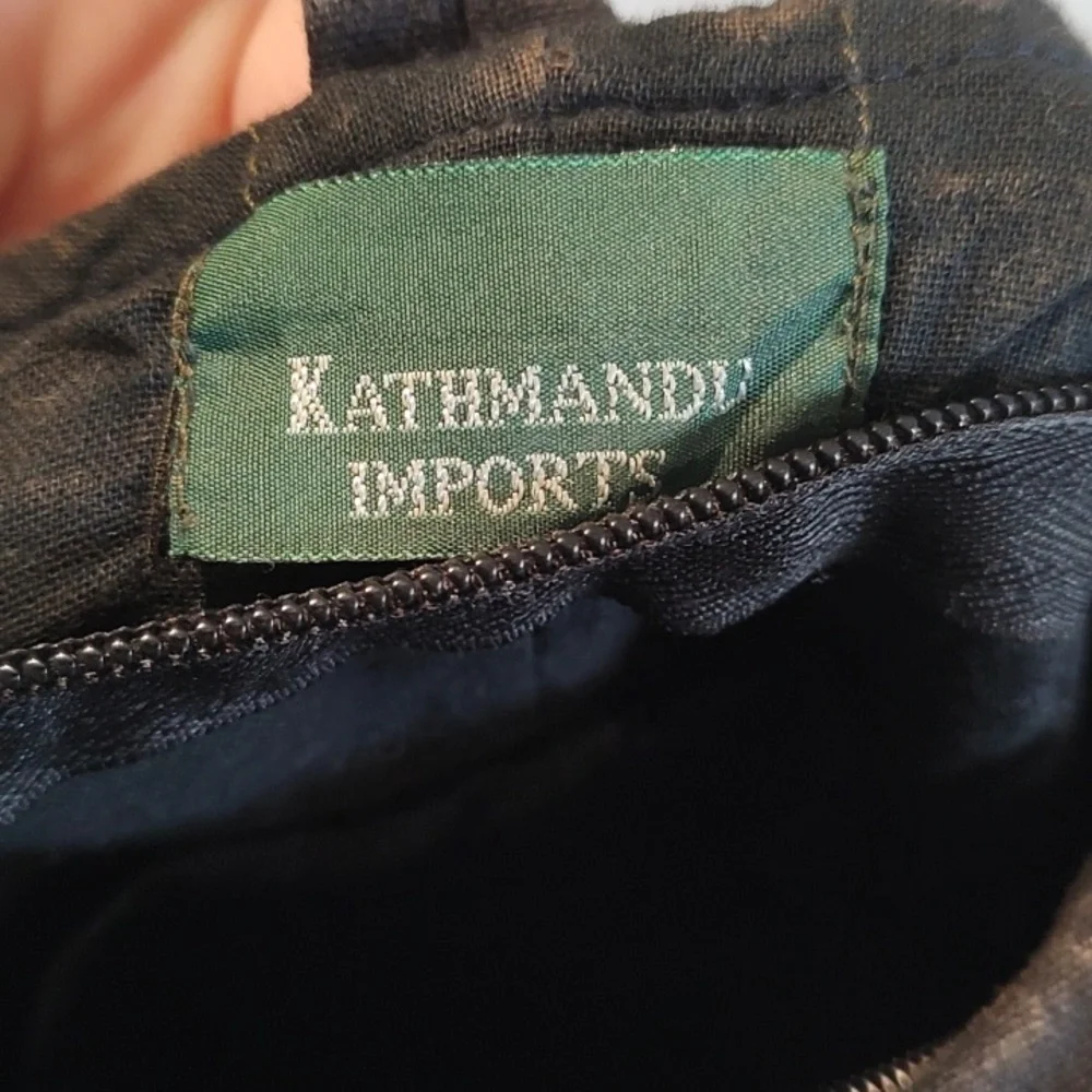 Kathmandu Imports Peace Sign Rainbow/Black Bag Tiedye Used